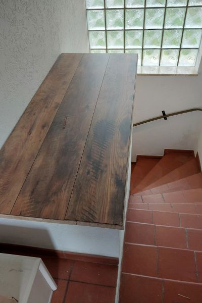 Matthias Brummer Treppenpodest-Verkleidung – Fertiggestelltes Ergebnis, Bild 2 – Haussanierung Region Landshut